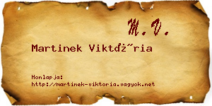 Martinek Viktória névjegykártya